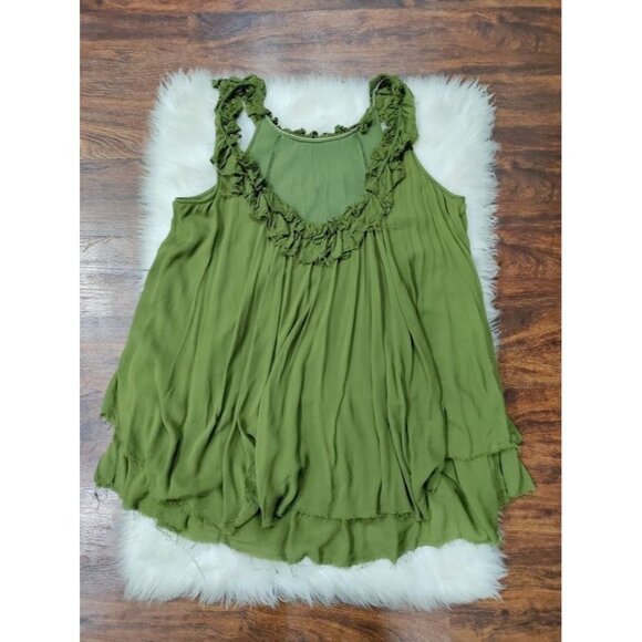 Free People Sleeveless Whimsy Raw Hem Mini Goth Artsey Gauzy Festival Dress M - Picture 5 of 10